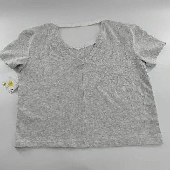 Tommy Hilfiger Women's Cutout Logo Pullover Top Gray Size XS New With Tags - Picture 10 of 10